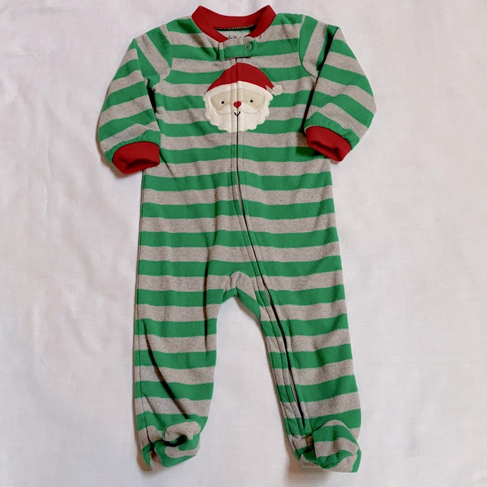 Holiday baby footie